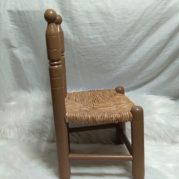 SALE! RARE! Antique French Oak Shaker Style Childs Chair W/Rush Seat - Picture 7 of 9